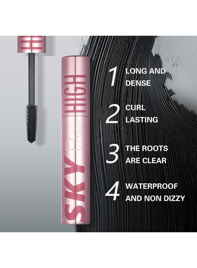 pudaier Mascara, Volumizing And Lengthening Mascara, Washable Formula With Plant Extract And Fibres, Lash Sensational Sky High, Black Black - Image 3